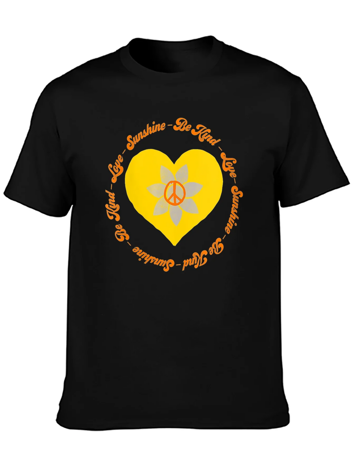 Sunshine Kind Love Heart Peace Sign T-Shirt product image 1