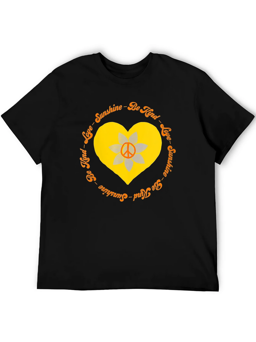Sunshine Kind Love Heart Peace Sign T-Shirt product image 3