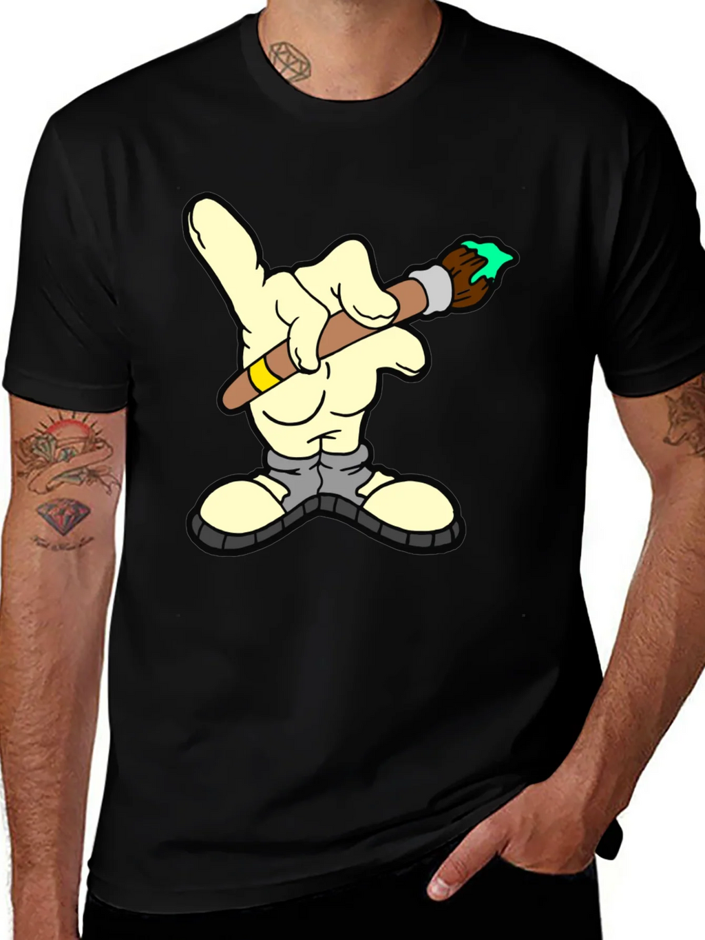 Cartoon Hand Painting Graphic T-Shirt product image 1