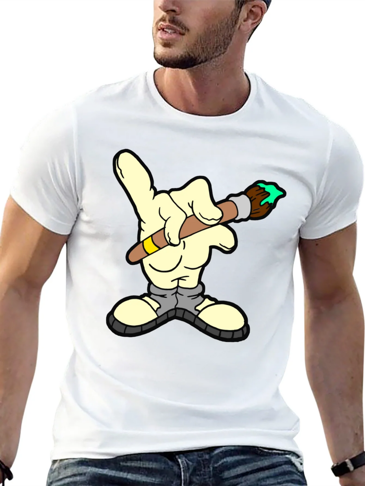 Cartoon Hand Painting Graphic T-Shirt product image 10