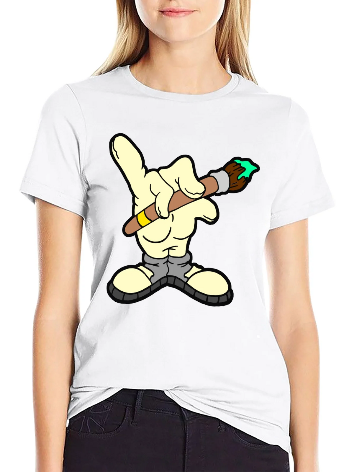 Cartoon Hand Painting Graphic T-Shirt product image 6