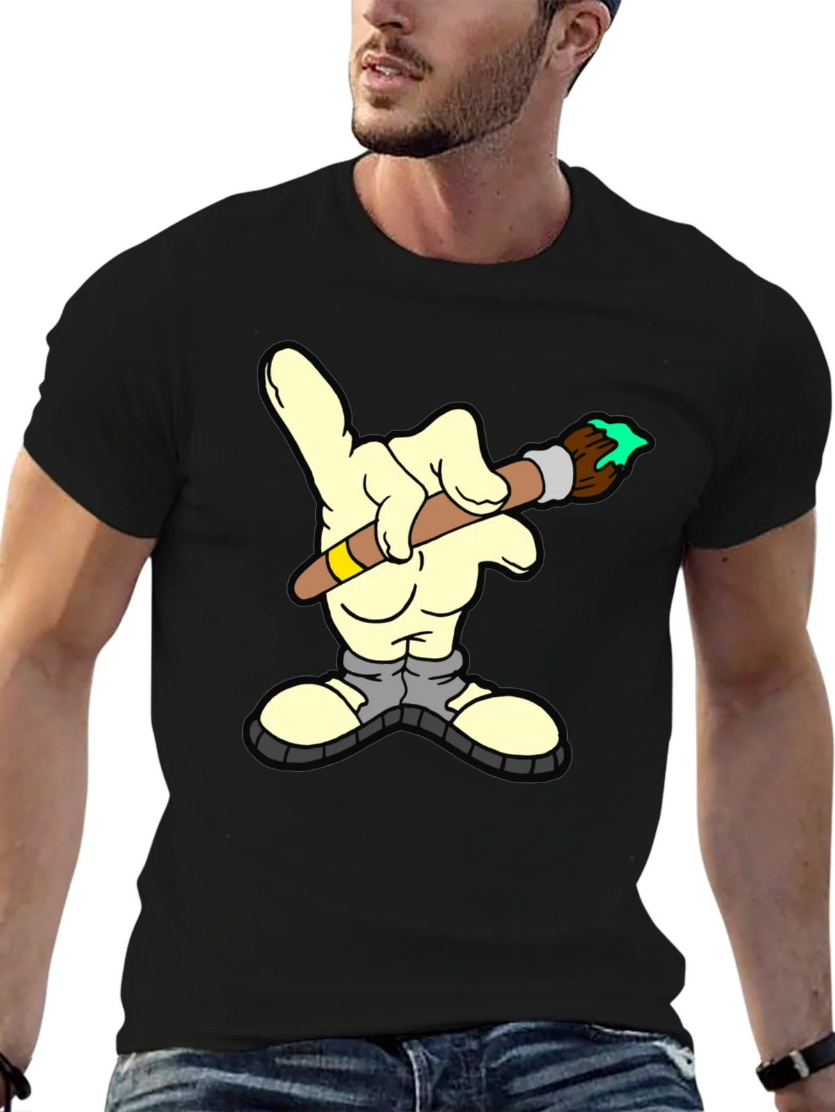 Cartoon Hand Painting Graphic T-Shirt product image 5