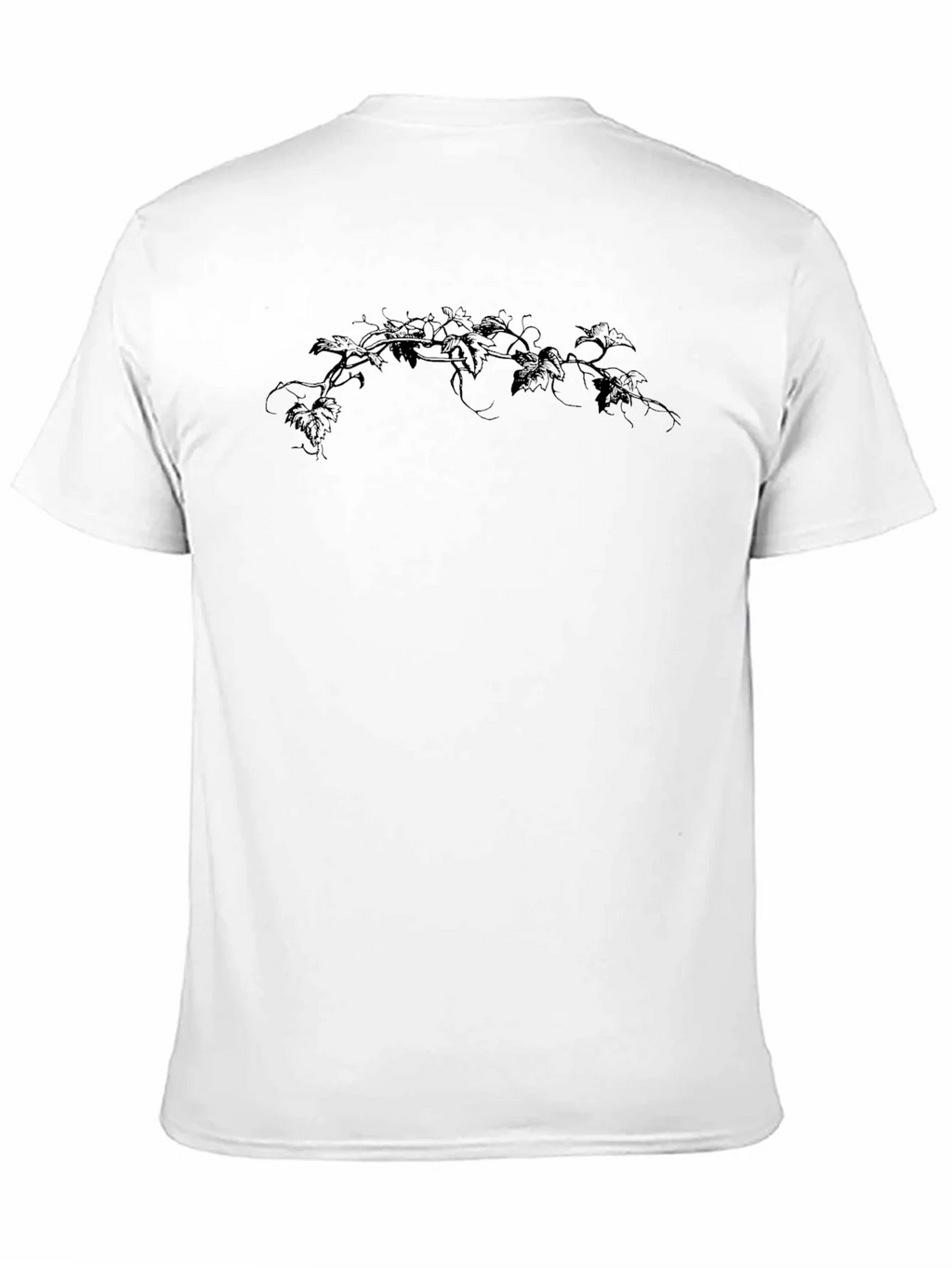 Mens Black T-Shirt with Vine Design product image 10