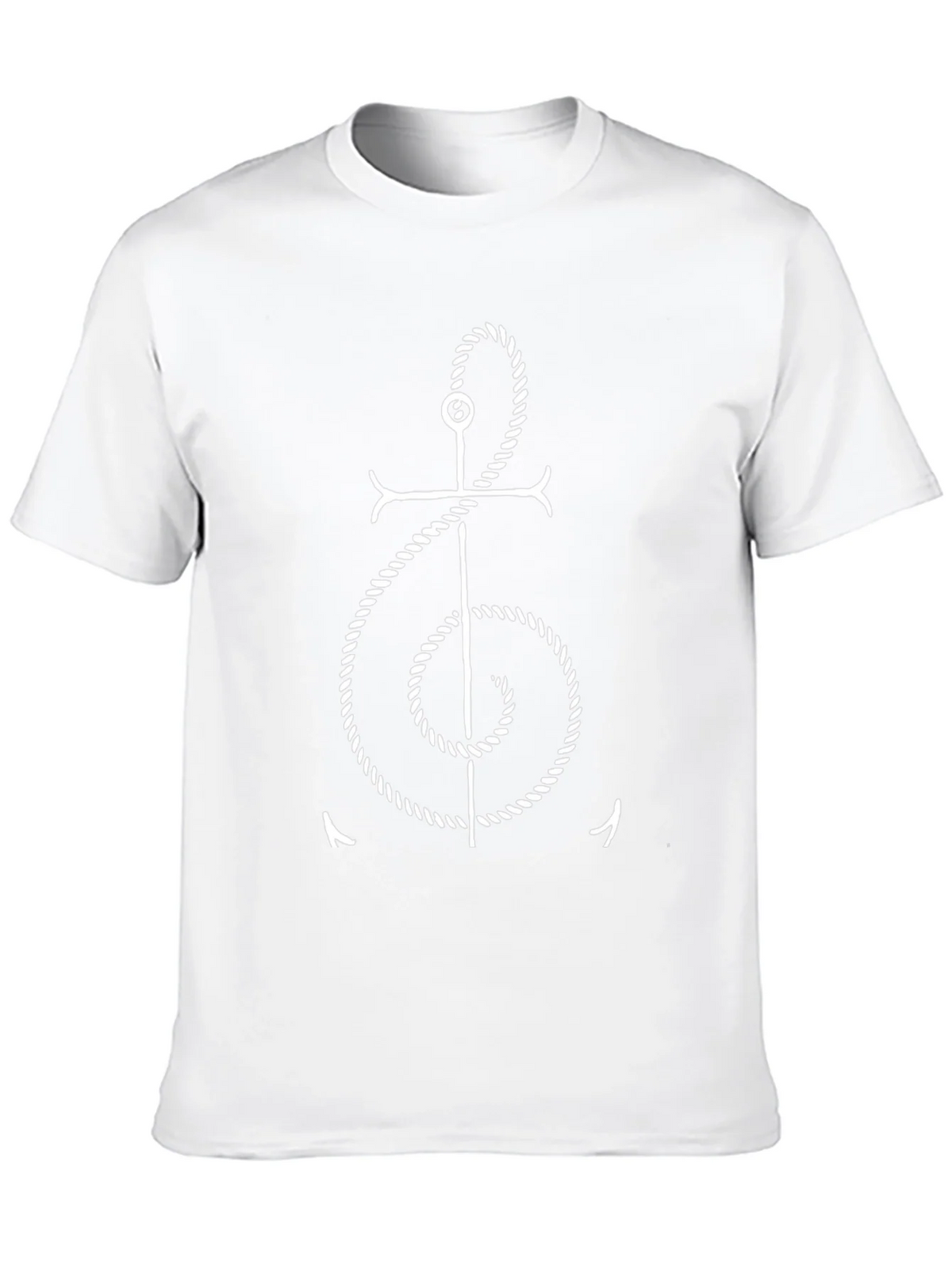 Anchor Rope Treble Clef T-Shirt - Nautical Music Tee product image 9