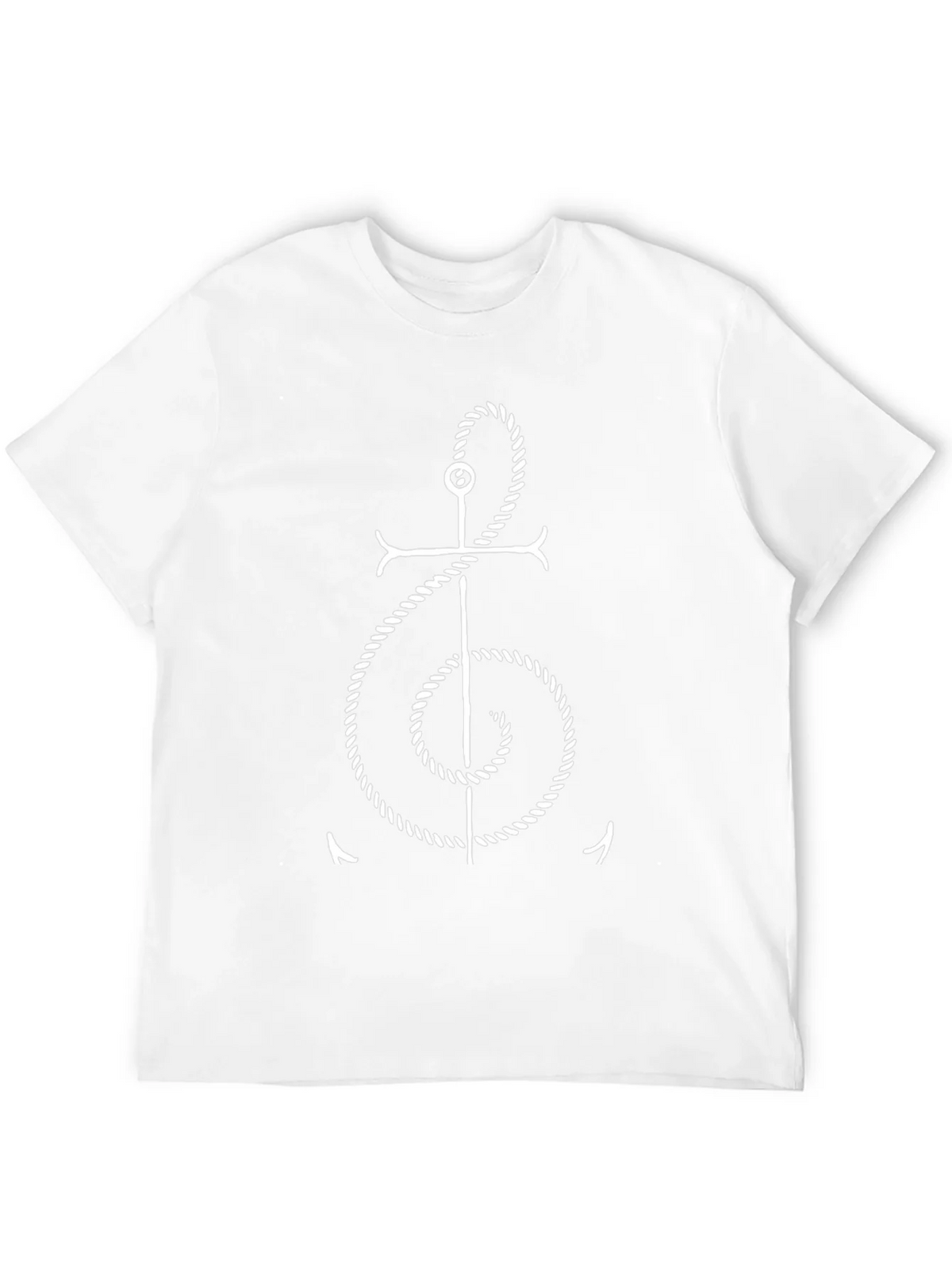 Anchor Rope Treble Clef T-Shirt - Nautical Music Tee product image 11
