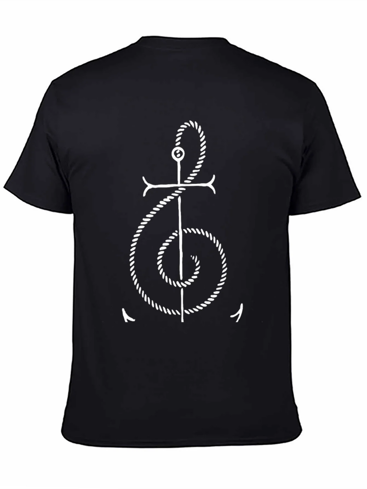Anchor Rope Treble Clef T-Shirt - Nautical Music Tee product image 4