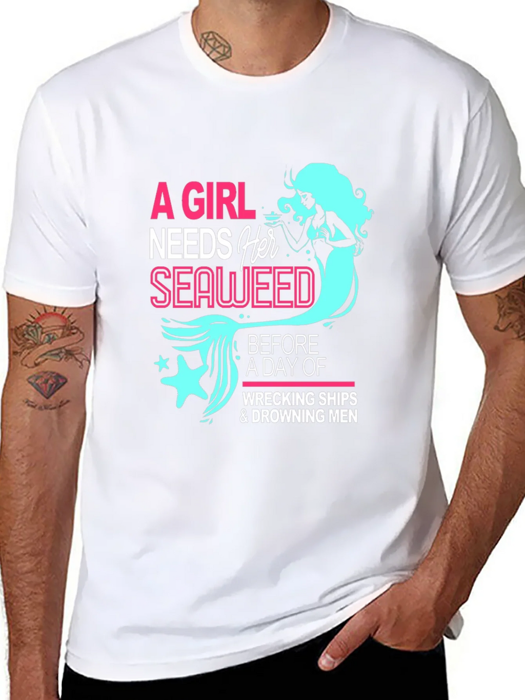 Mermaid Seaweed Graphic Tee product image 7
