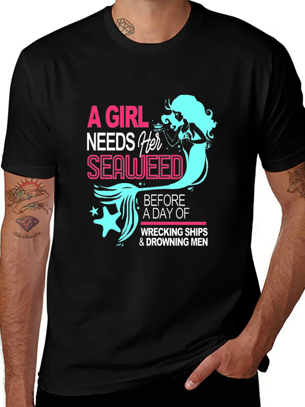 Mermaid Seaweed Graphic Tee product image 1