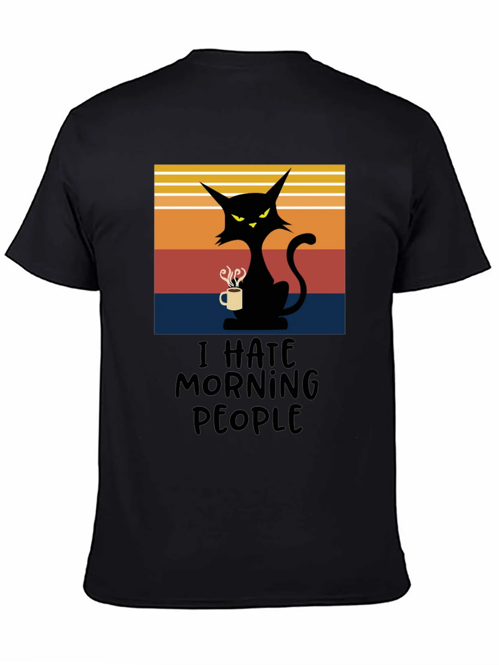 I Hate Morning People Cat T-Shirt product image 4