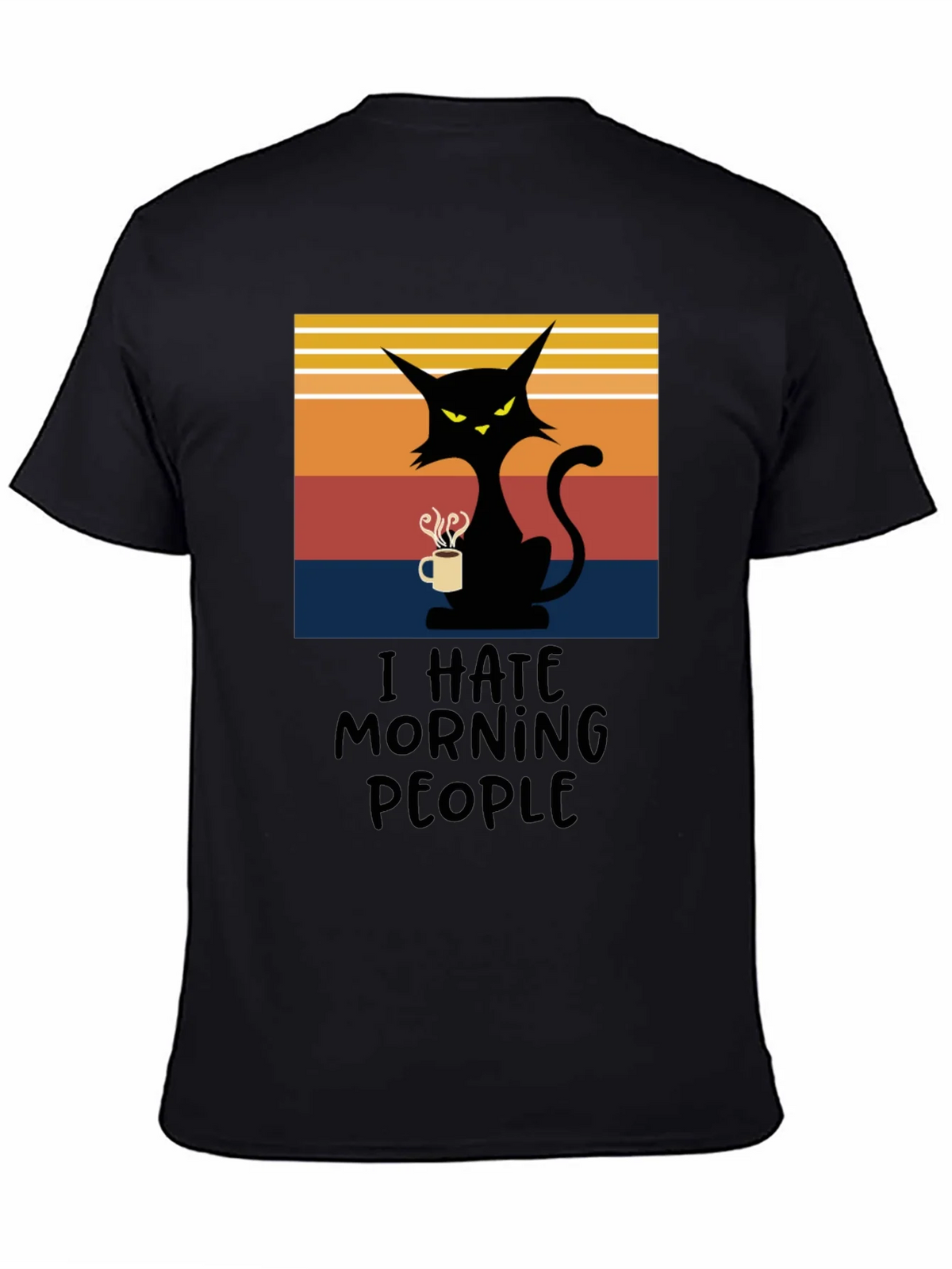 I Hate Morning People Cat T-Shirt product image 4