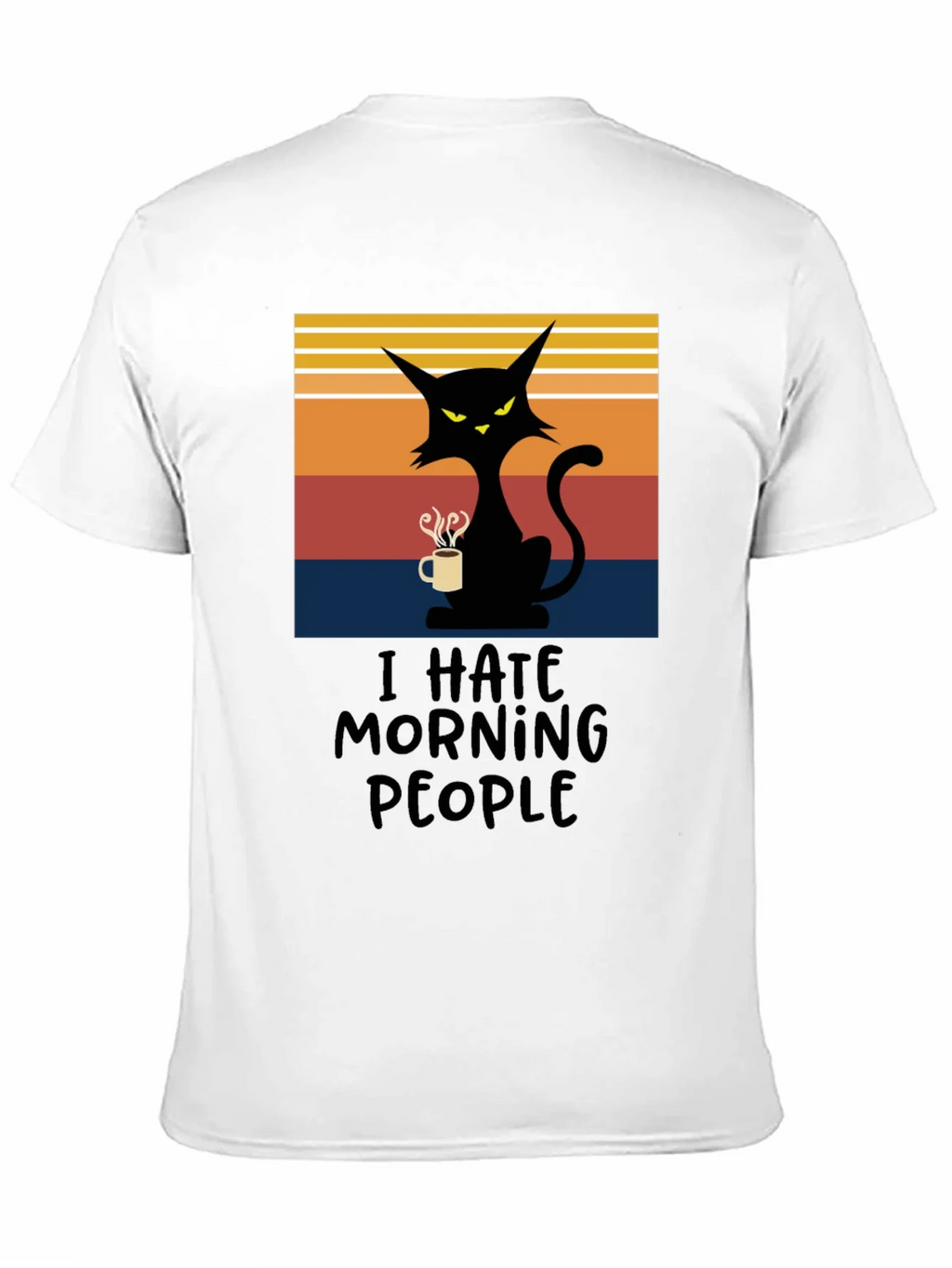 I Hate Morning People Cat T-Shirt product image 10