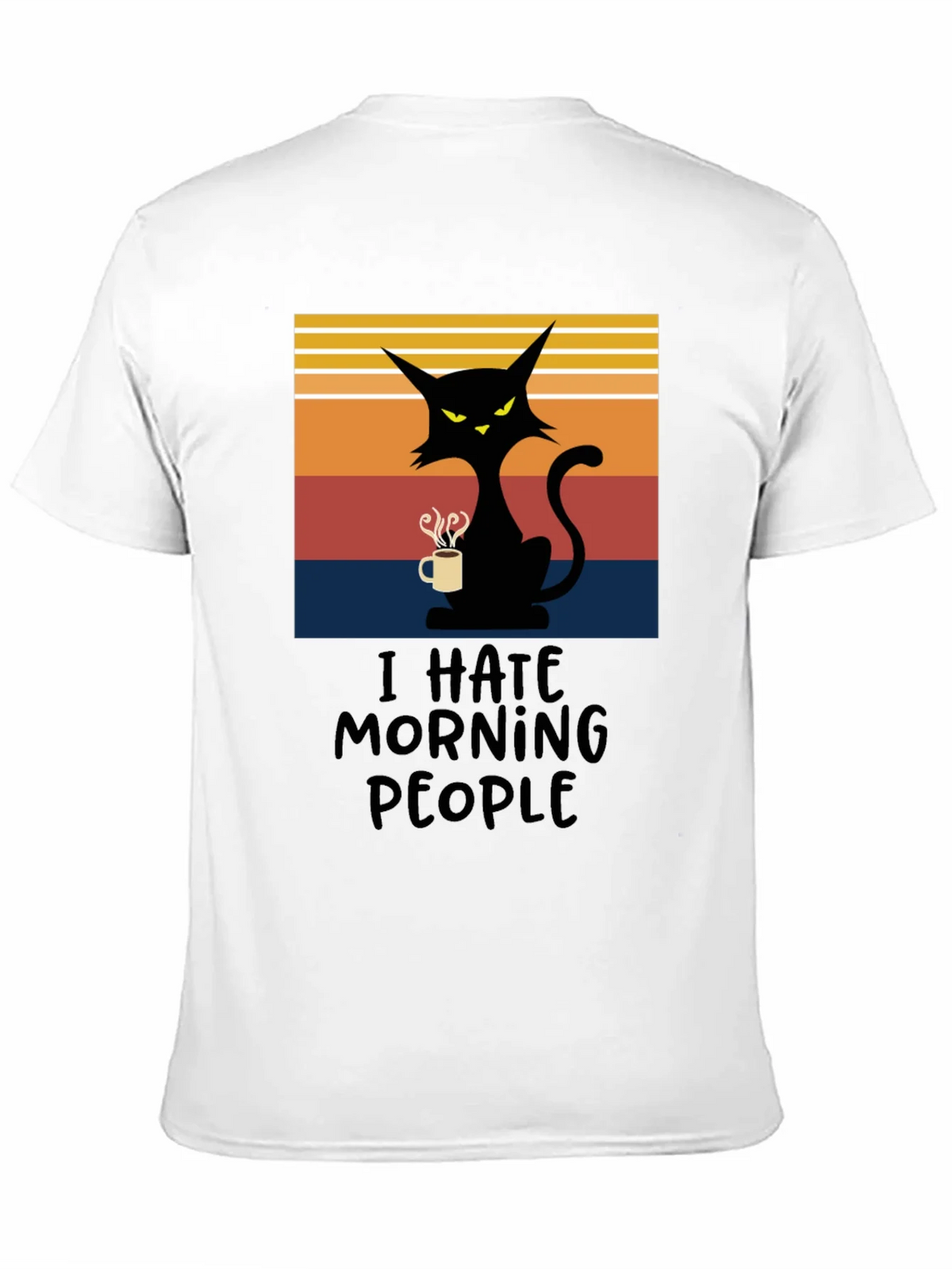 I Hate Morning People Cat T-Shirt product image 10