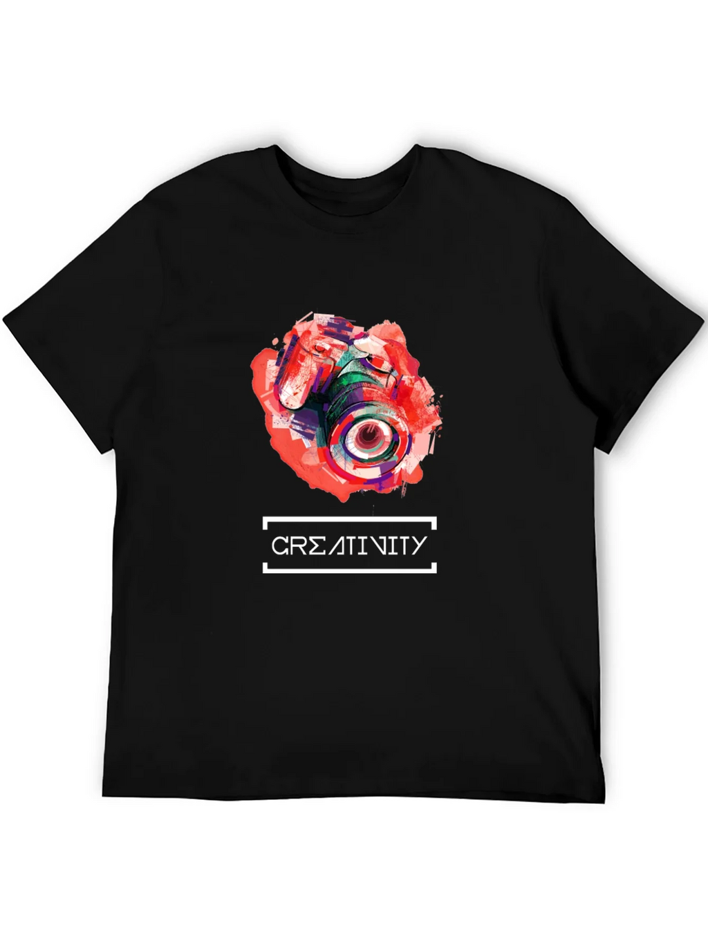 Abstract Camera Creativity T-Shirt - Unique Design product image 5