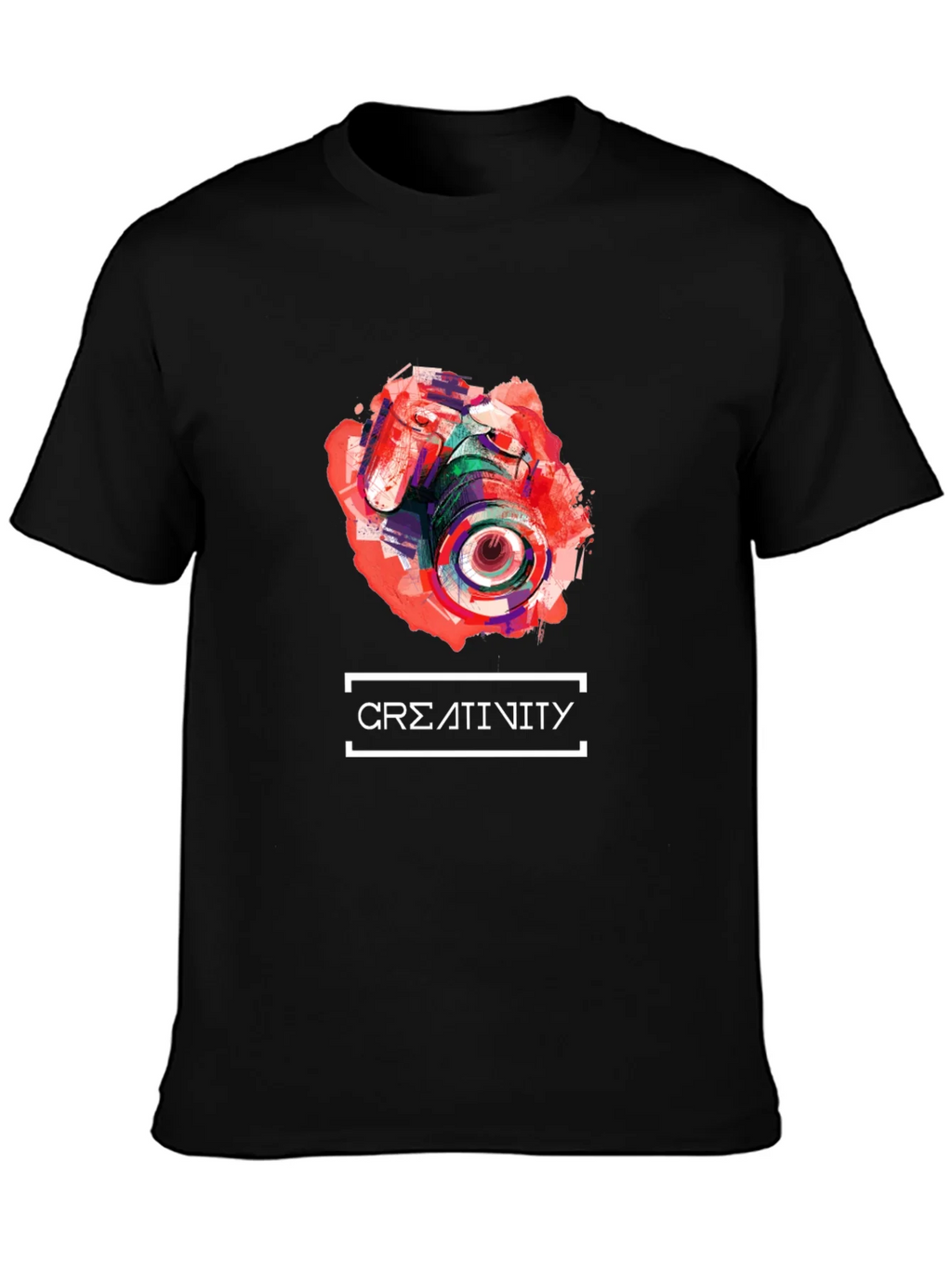 Abstract Camera Creativity T-Shirt - Unique Design product image 3