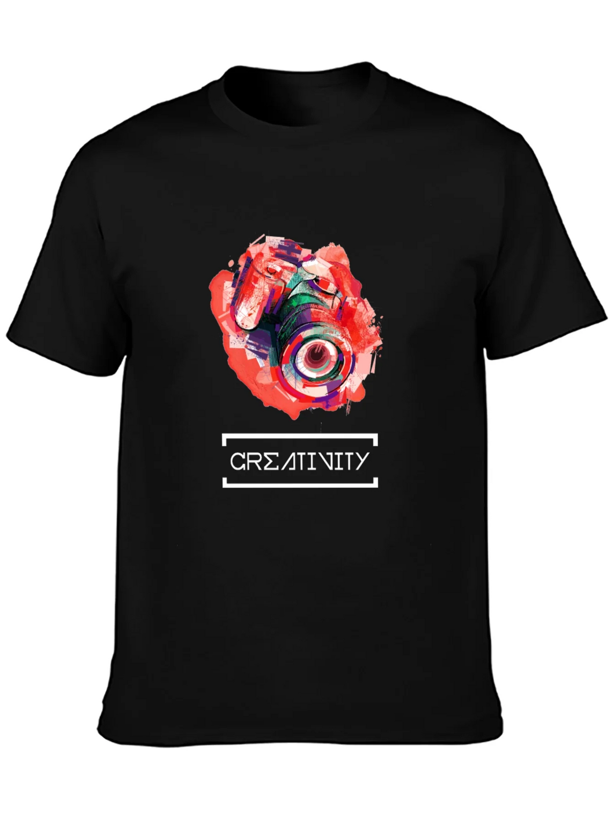Abstract Camera Creativity T-Shirt - Unique Design product image 3