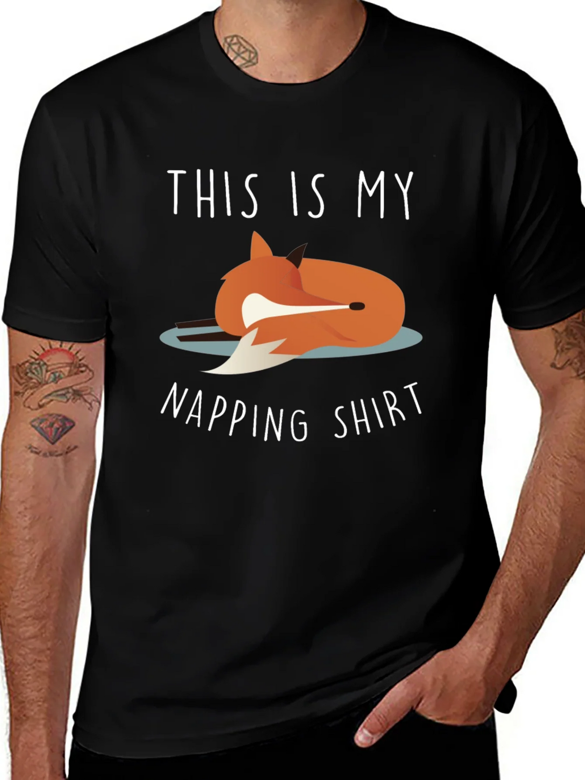 Napping Shirt - Fox Graphic Tee - Unisex product image 1