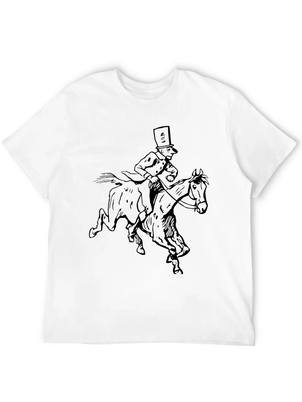 Horse Rider Graphic Black T-Shirt product image 9