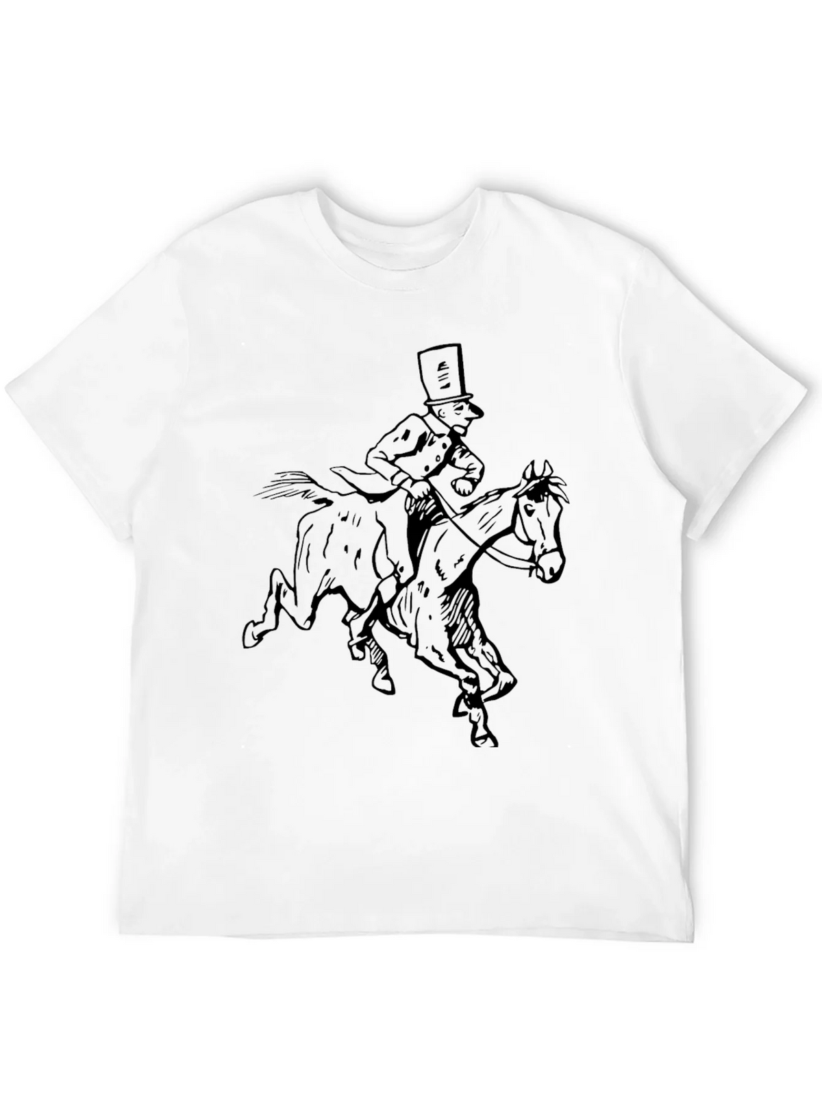 Horse Rider Graphic Black T-Shirt product image 9