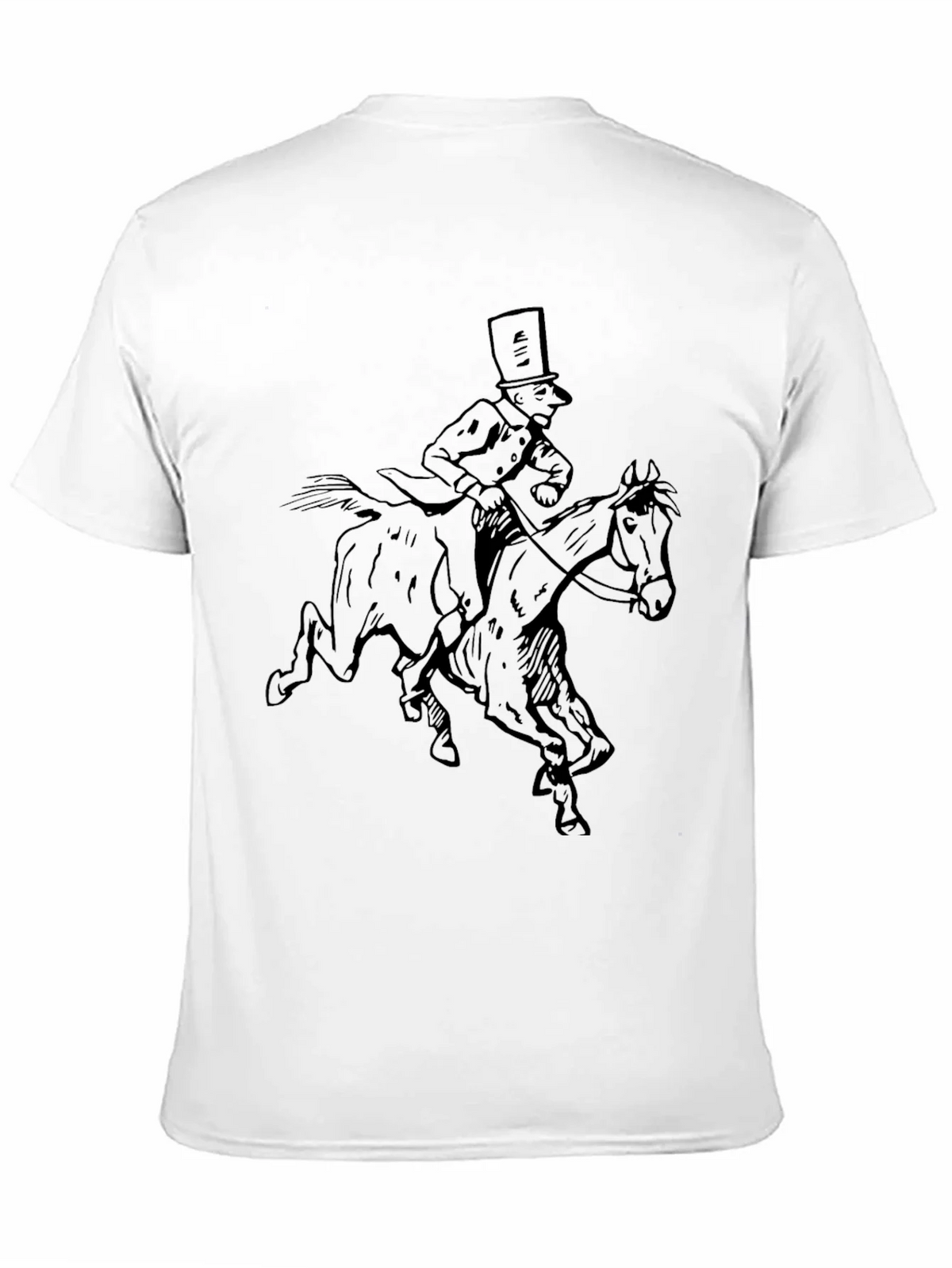 Horse Rider Graphic Black T-Shirt product image 8