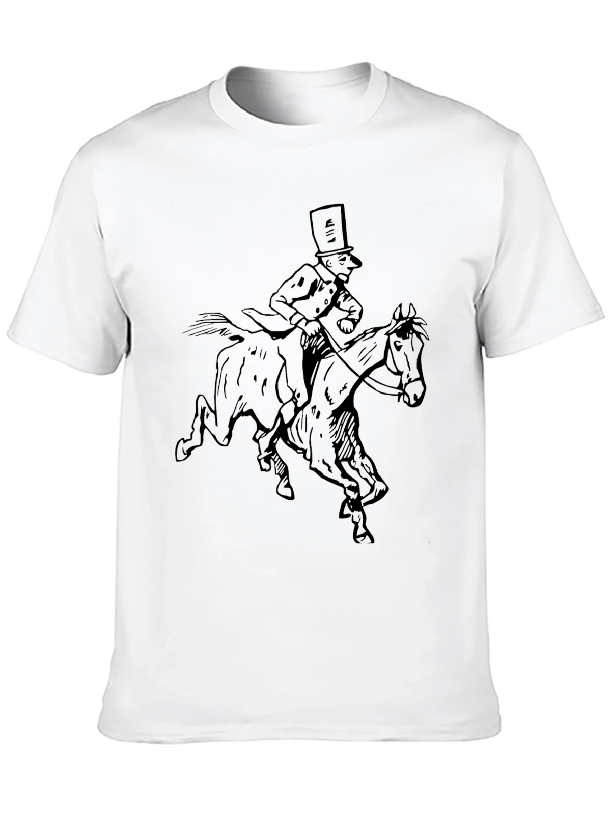 Horse Rider Graphic Black T-Shirt product image 7
