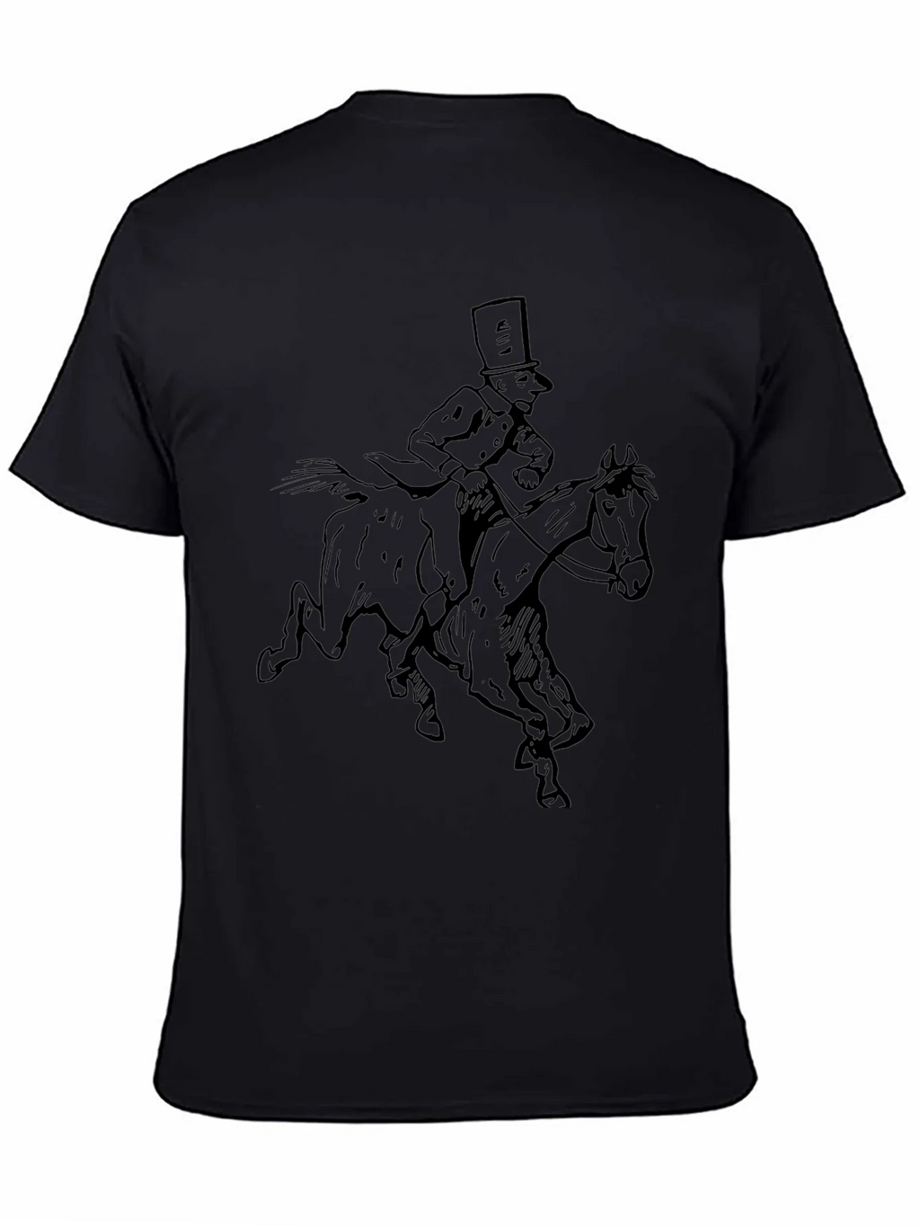 Horse Rider Graphic Black T-Shirt product image 3