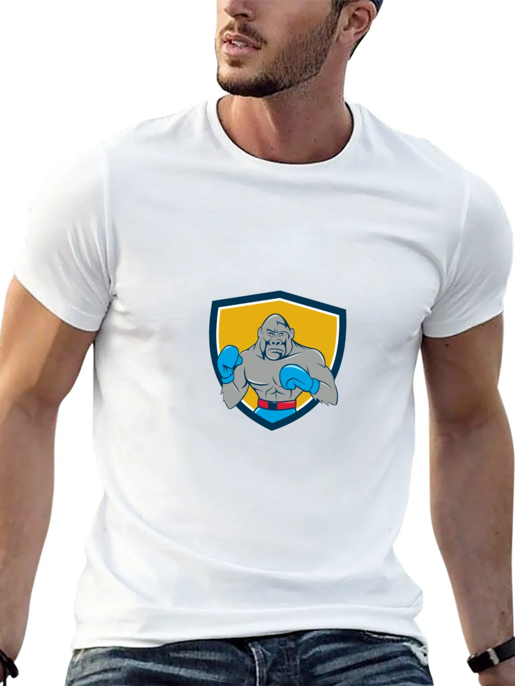Gorilla Boxer Graphic Tee - Black Short Sleeve Shirt product image 12