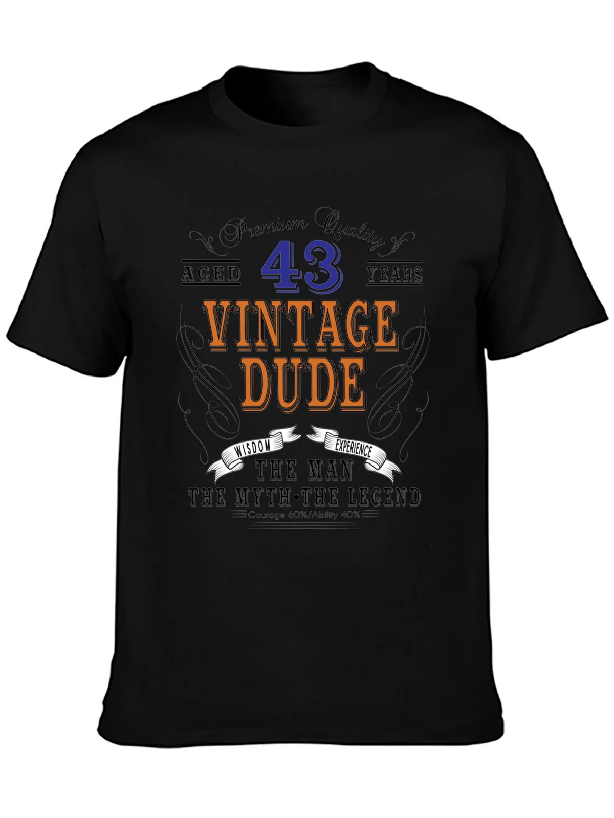 Vintage Dude 43rd Birthday T-Shirt product image 3