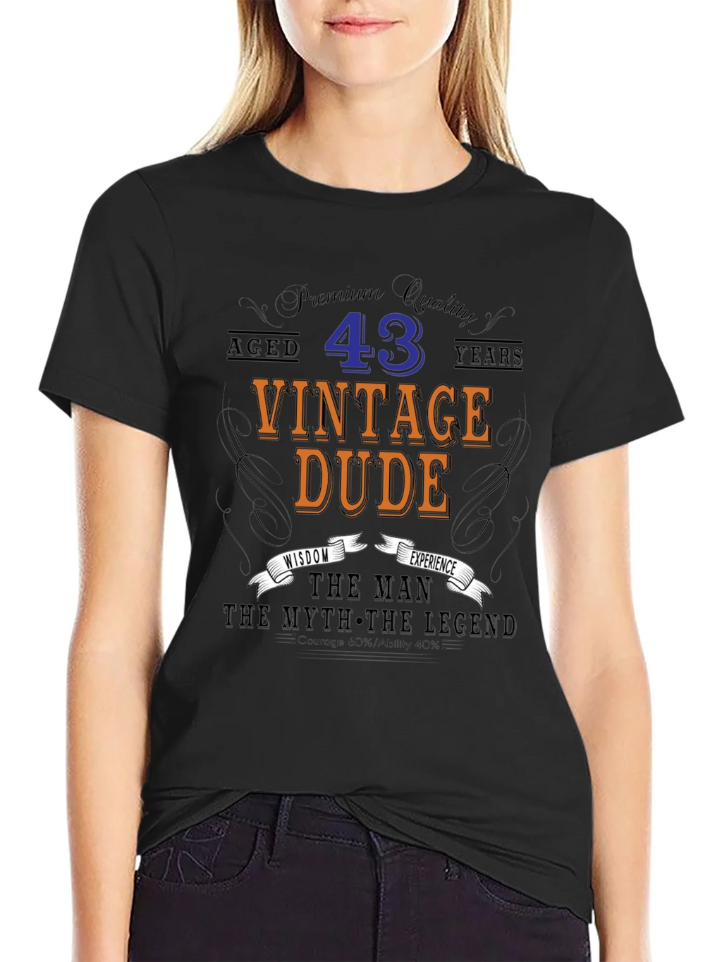 Vintage Dude 43rd Birthday T-Shirt product image 2