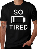 So Tired Battery Graphic T-Shirt - Black product image 1