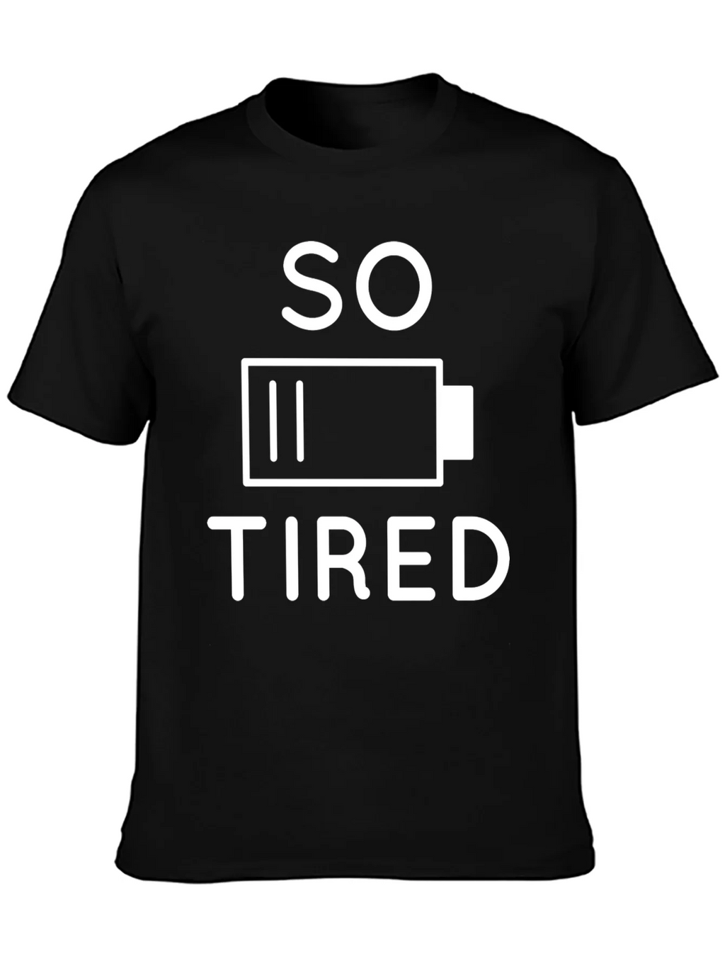 So Tired Battery Graphic T-Shirt - Black product image 3