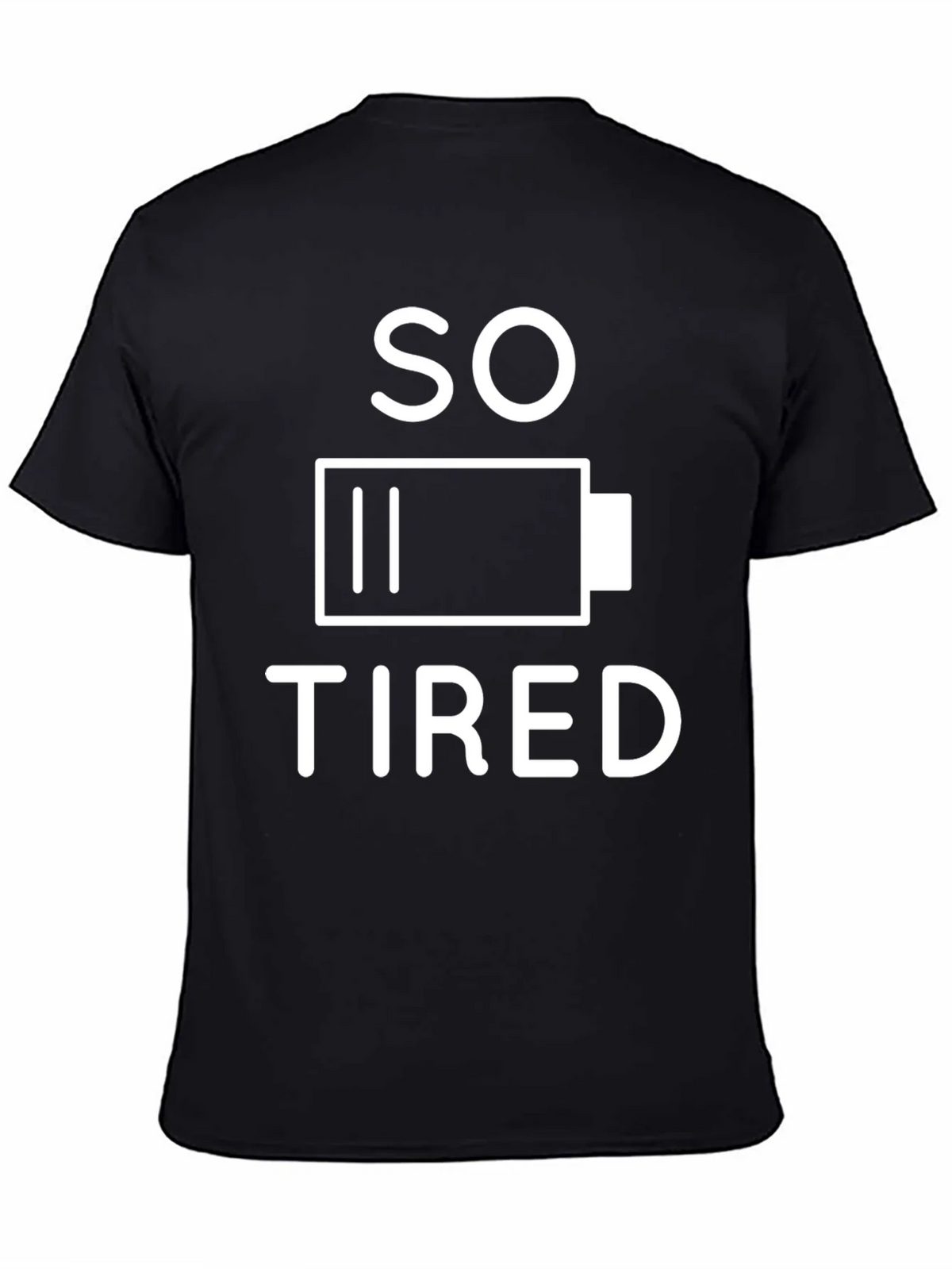 So Tired Battery Graphic T-Shirt - Black product image 4