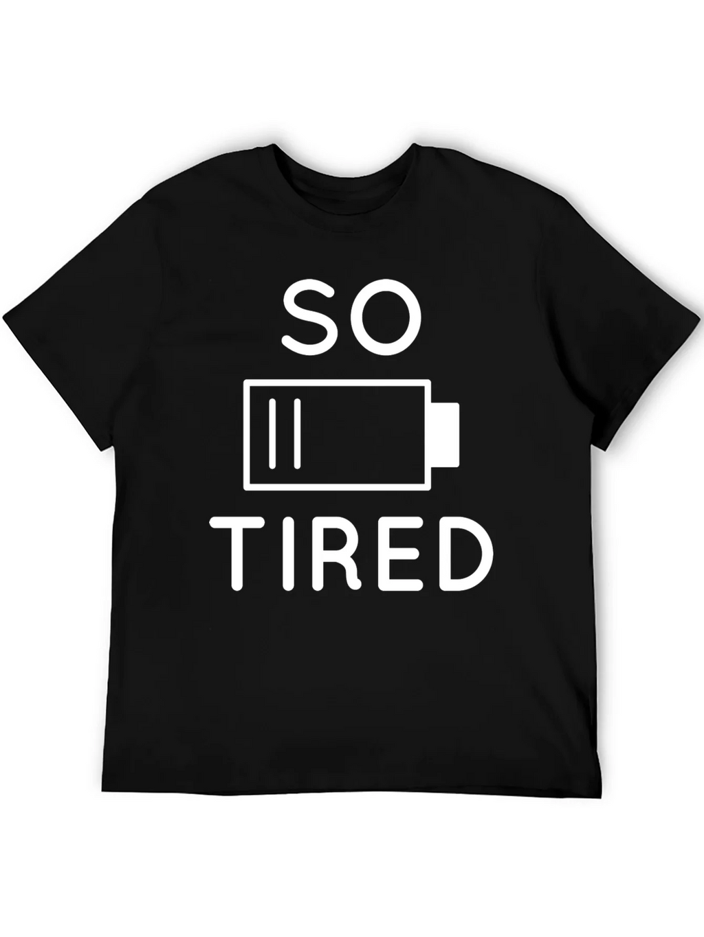 So Tired Battery Graphic T-Shirt - Black product image 5