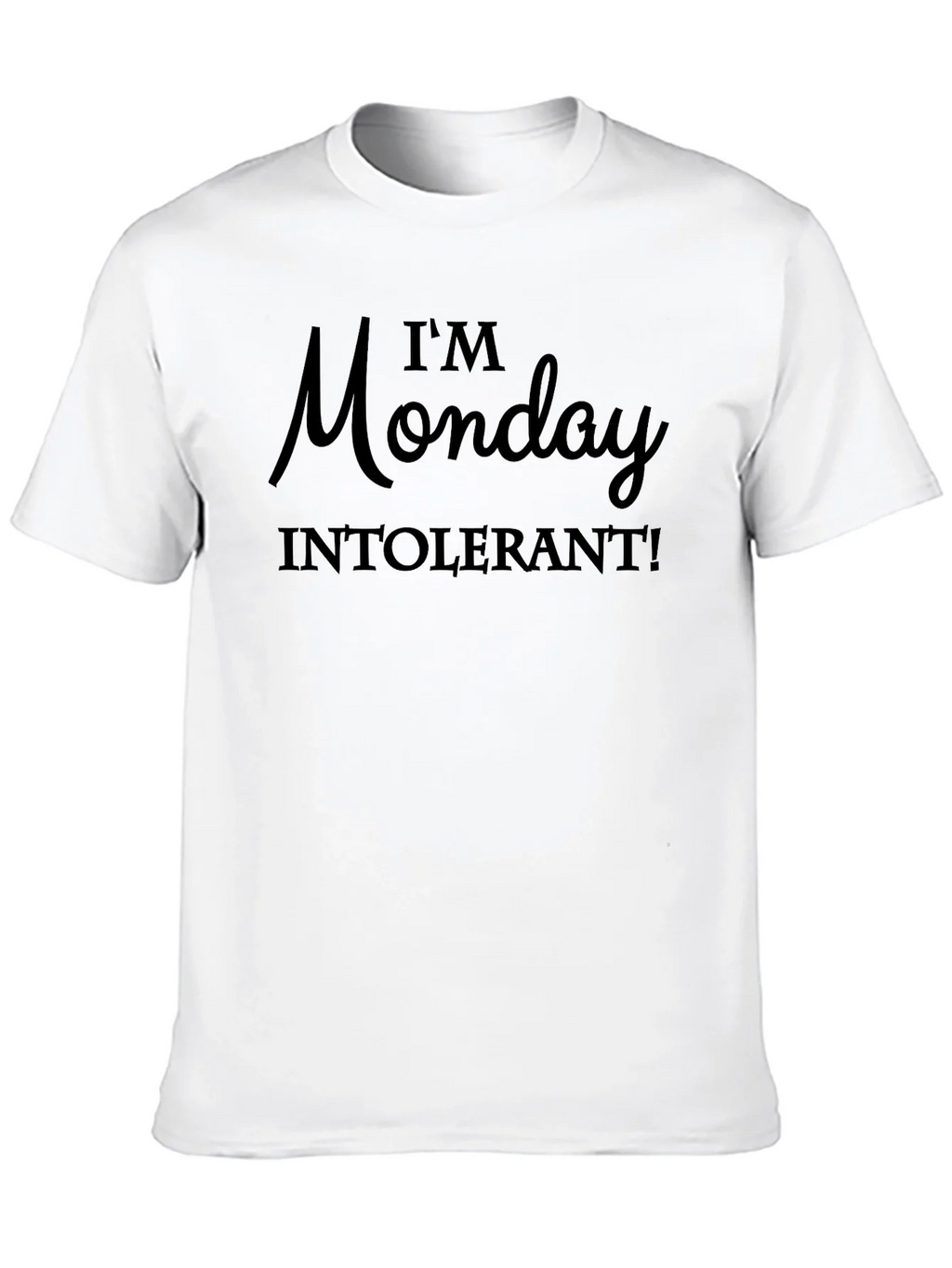 Im Monday Intolerant Graphic Tee - Black product image 7