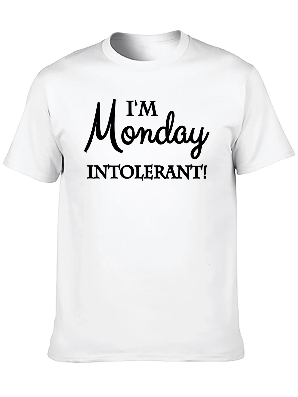 Im Monday Intolerant Graphic Tee - Black product image 7