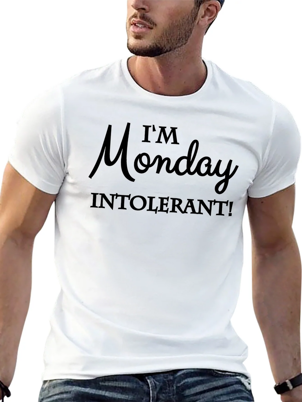Im Monday Intolerant Graphic Tee - Black product image 9