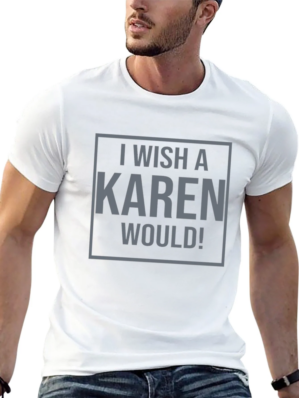 I Wish a Karen Would! Graphic Tee - Black product image 9