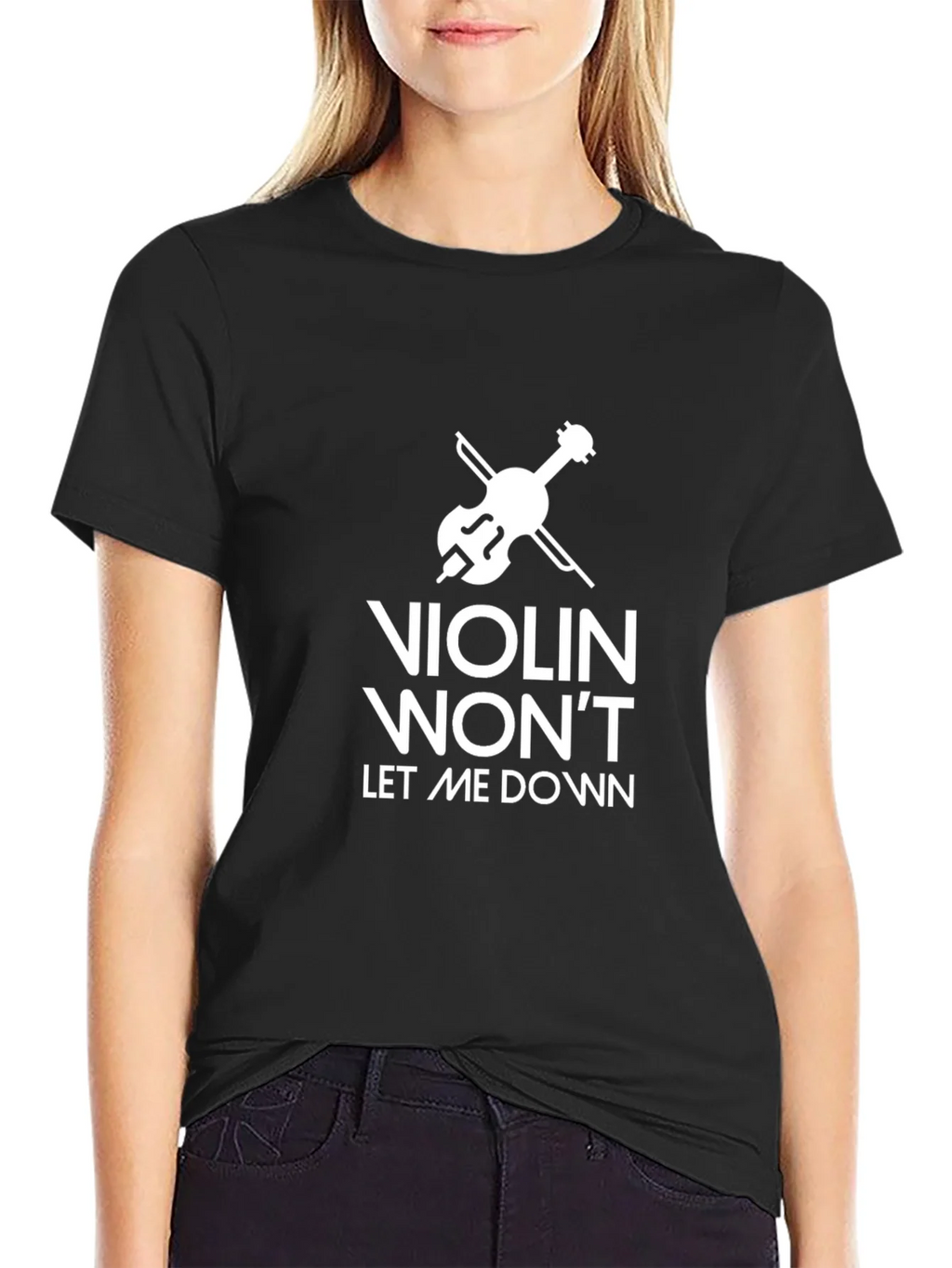 Violin Wont Let Me Down Graphic Tee product image 2