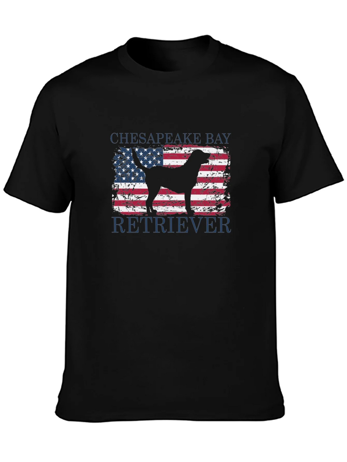 Chesapeake Bay Retriever USA Flag T-Shirt product image 3