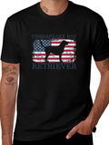 Chesapeake Bay Retriever USA Flag T-Shirt product image 1