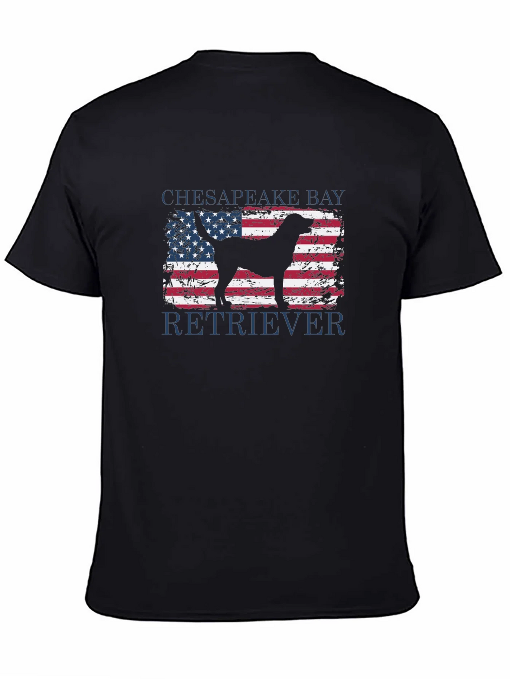 Chesapeake Bay Retriever USA Flag T-Shirt product image 4