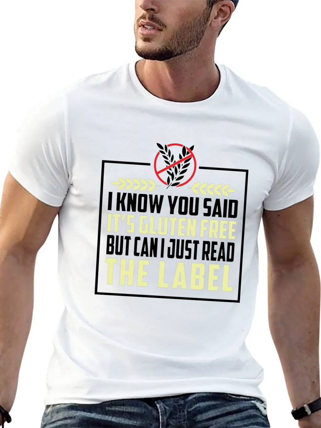 Gluten Free Humor T-Shirt - Read the Label product image 12
