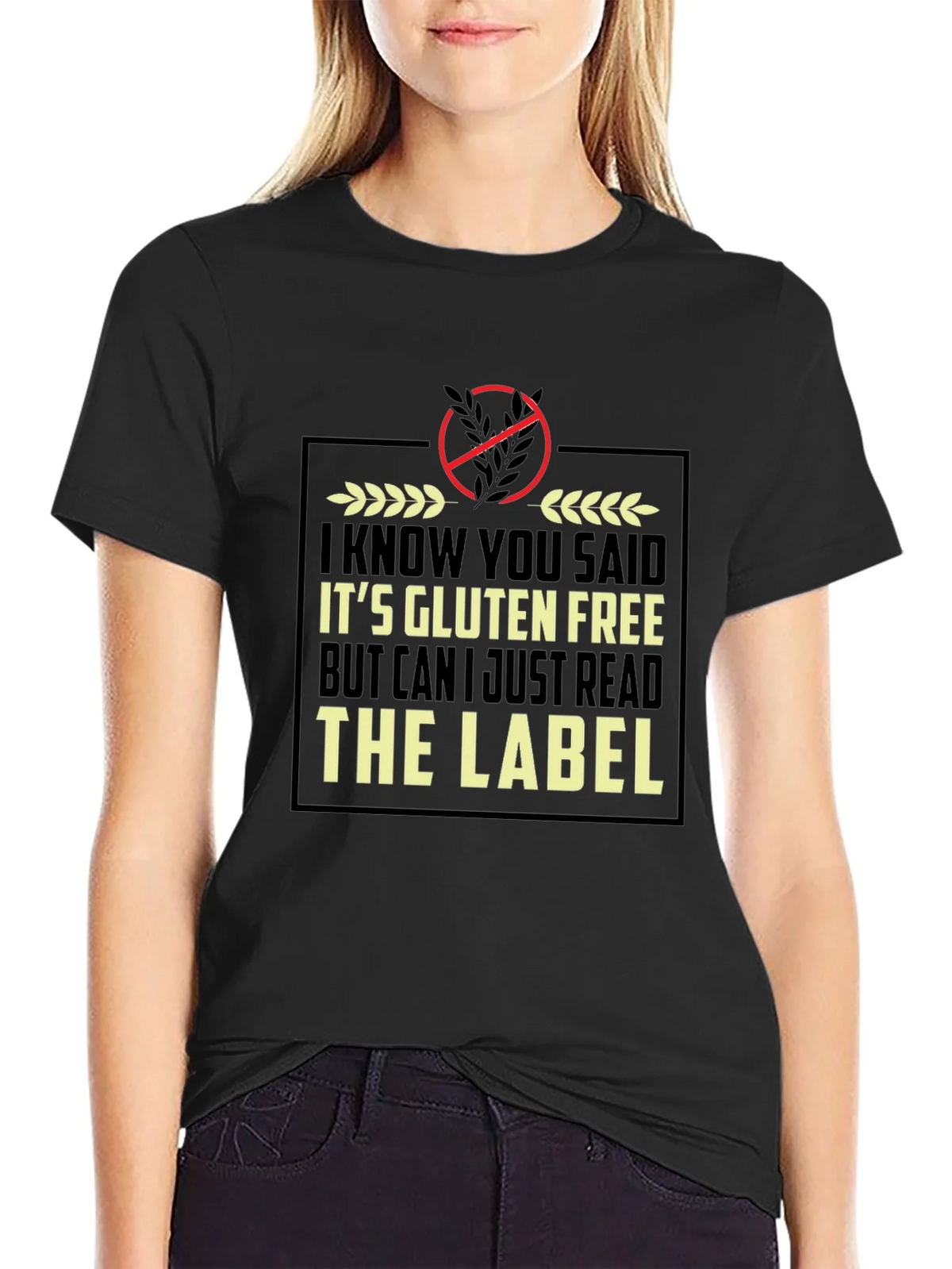 Gluten Free Humor T-Shirt - Read the Label product image 2