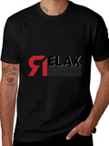 Relax Graphic Black T-Shirt - Casual Comfort product image 1