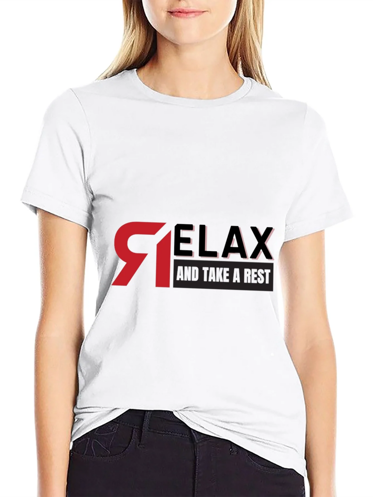 Relax Graphic Black T-Shirt - Casual Comfort product image 8