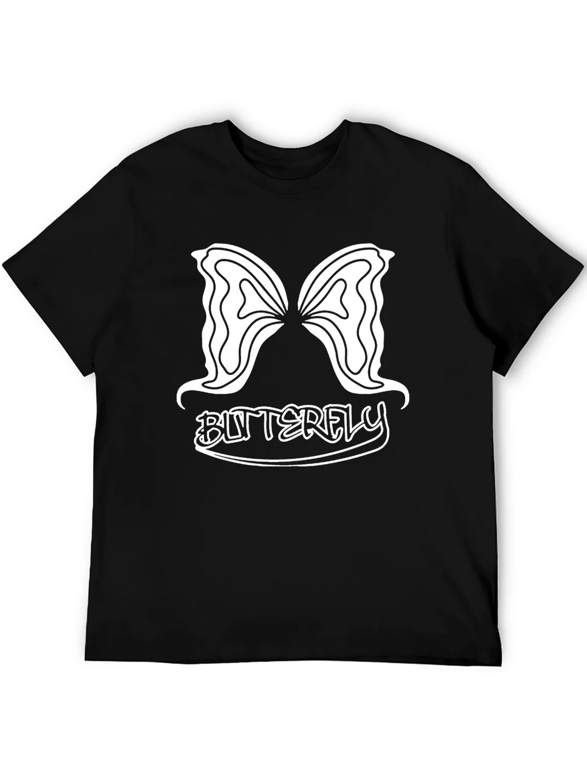 Butterfly Graphic Tee - Stylish Black Cotton Shirt product image 4