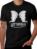 Butterfly Graphic Tee - Stylish Black Cotton Shirt product image 1