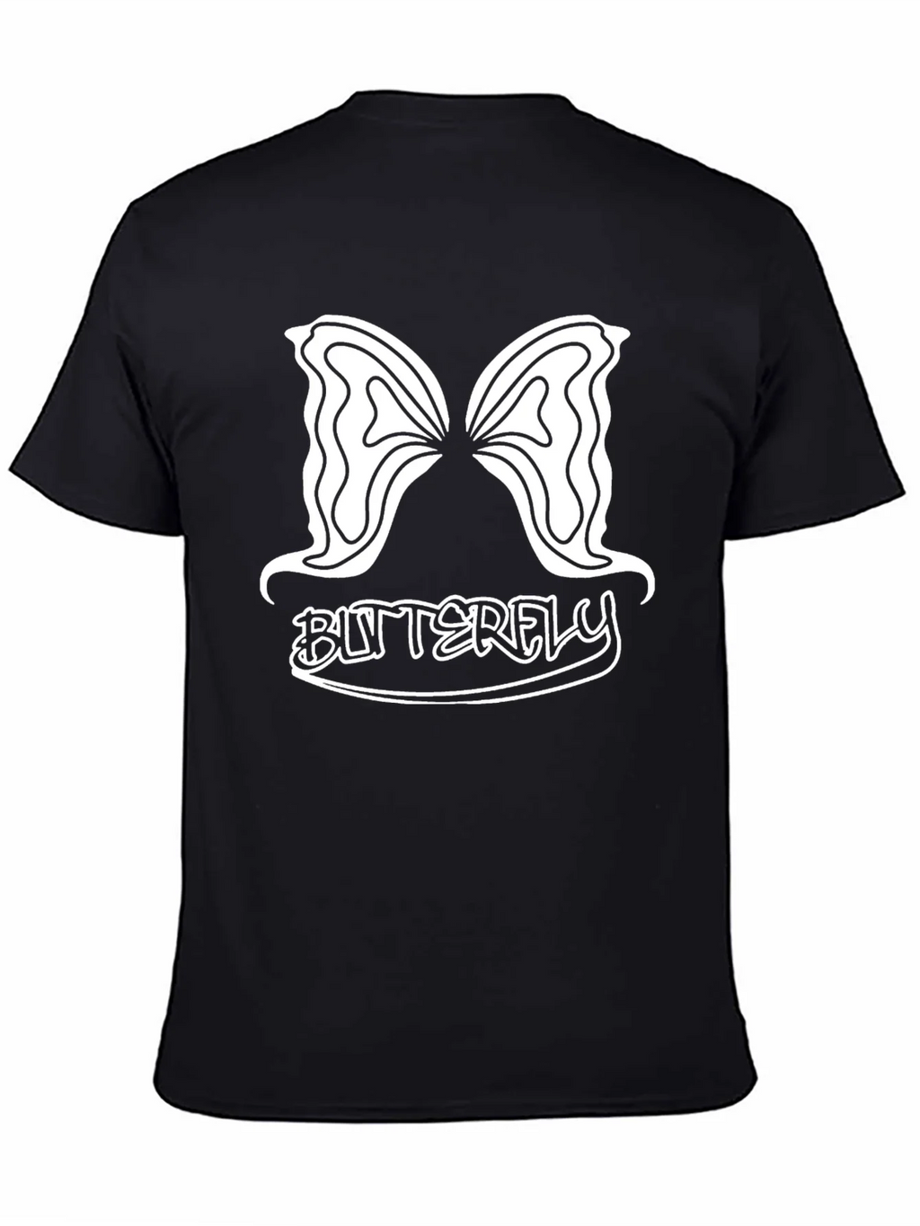 Butterfly Graphic Tee - Stylish Black Cotton Shirt product image 3