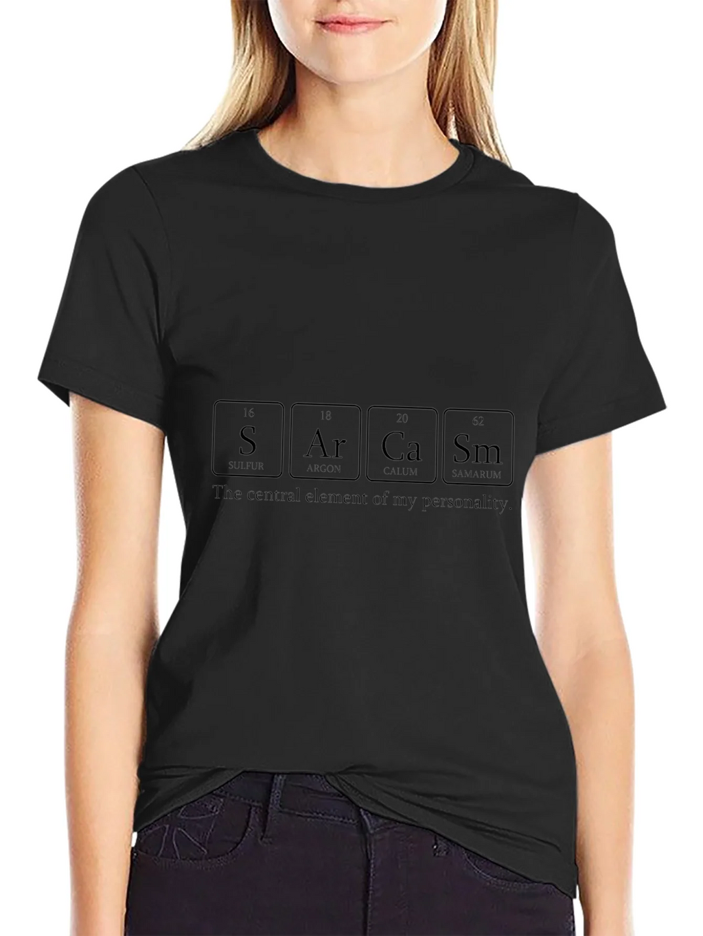 Sarcasm Periodic Table Elements Graphic Tee product image 1