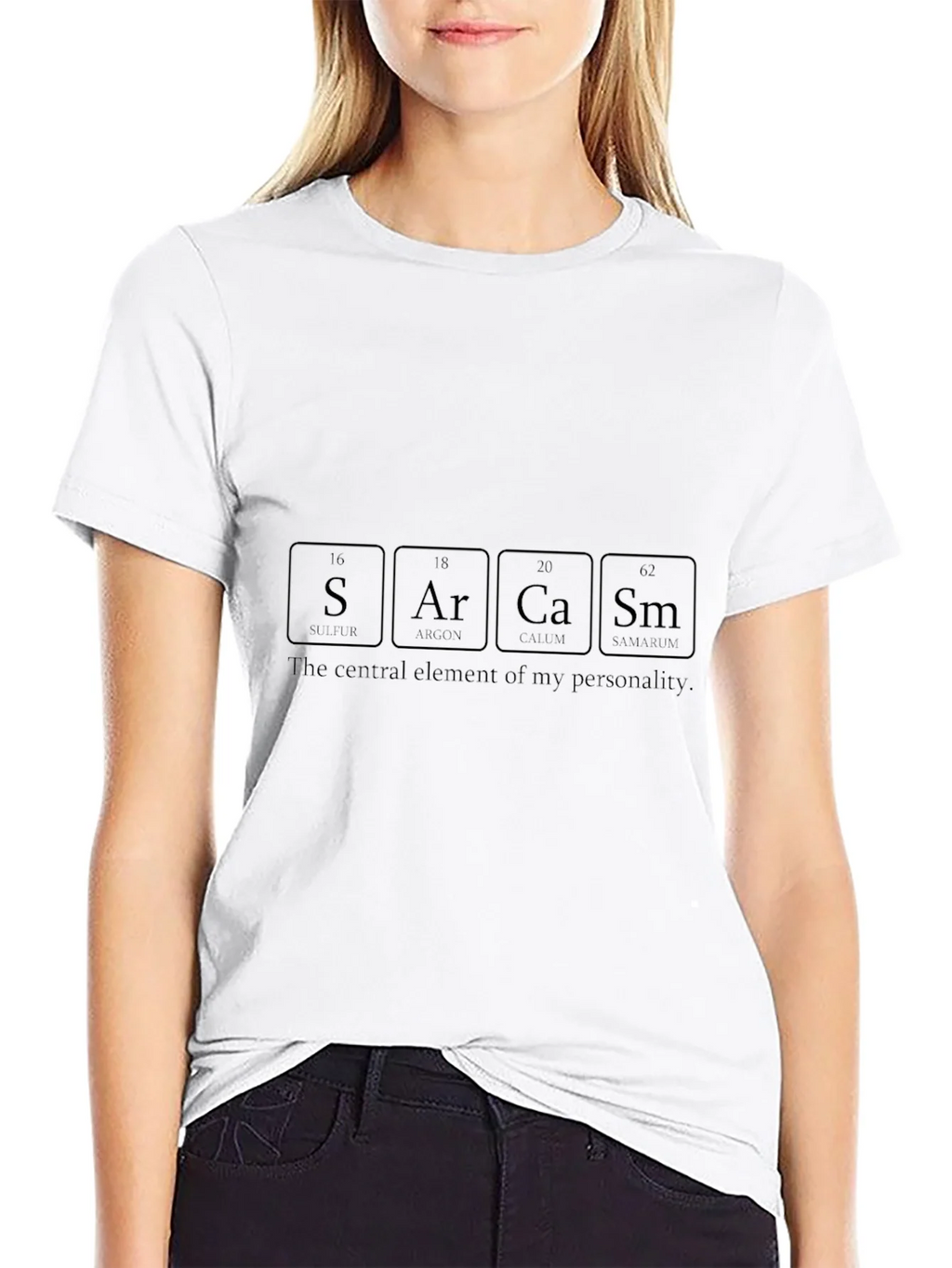 Sarcasm Periodic Table Elements Graphic Tee product image 5