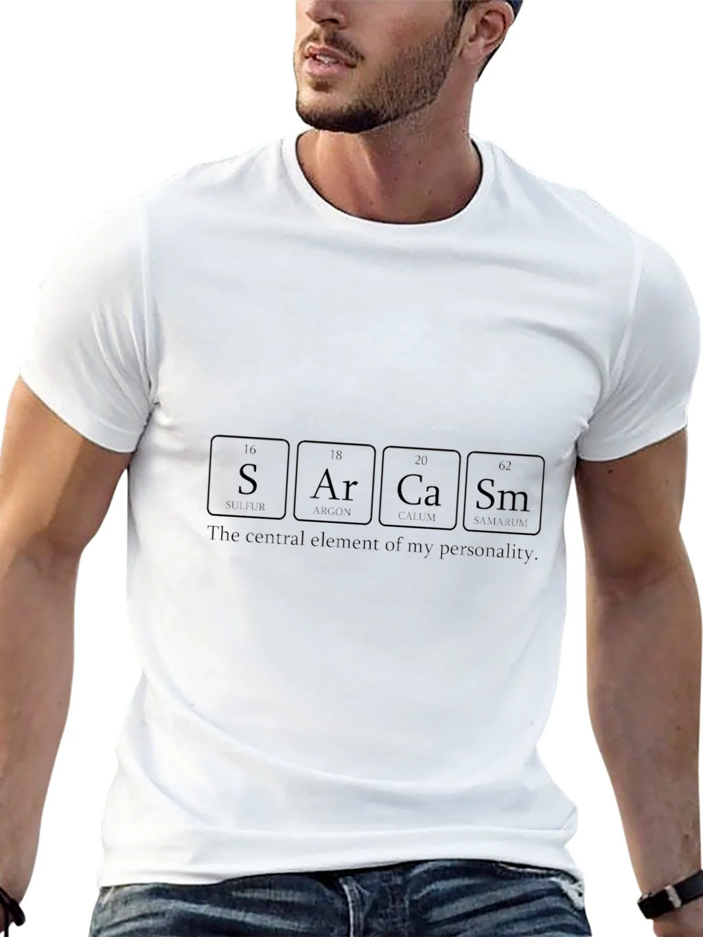 Sarcasm Periodic Table Elements Graphic Tee product image 8